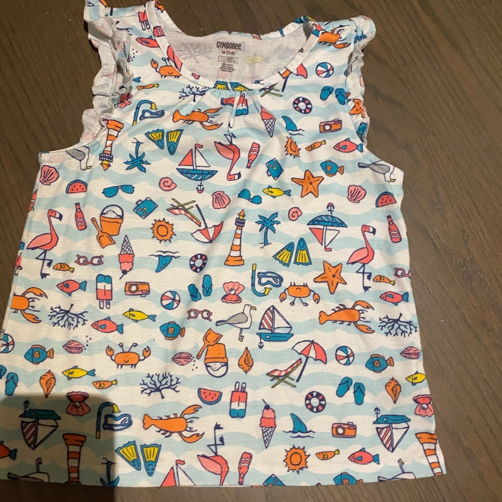 Gymboree girls pajama top size 7-8